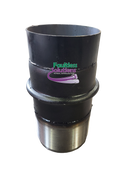 Tornado Hydrovac Fitting - Male Bush Hog (Ringlock) x Hose Insert (shank) with extension