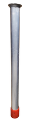 Aluminum Hydrovac Dig Tube - Vactor Flange x Cuff (Urethane Sleeve) for Hydroexcavation