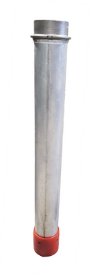 Aluminum Hydrovac Dig Tube - Male Ringlock x Cuff (Urethane Sleeve) for Hydroexcavation