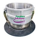 Vactor Flat Flange x Female Camlock Adaptor for Hydro Excavation Trucks