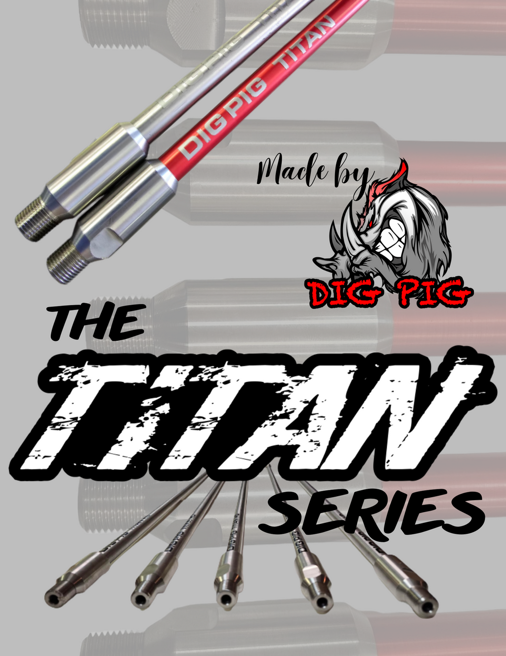Dig Pig Titan Lance - Lightweight Aluminum - Strongest Hydrovac