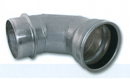 90° Bush Hog Elbow - Galvanized Steel