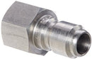 SS Quick Disconnect For Pressure Washer Hoses (FNPT X Male QD Plug)