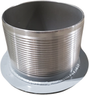 Vactor Flat Flange x Heavy Shank - Hose Insert (Top Hat) for Hydrovac Boom (Vacuum) Hoses