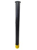 HDPE Polyethylene Plastic Dig Tube/Pipe for Hydro-Excavation (Hydrovac) - Vactor Flange x Cuff (Urethane)