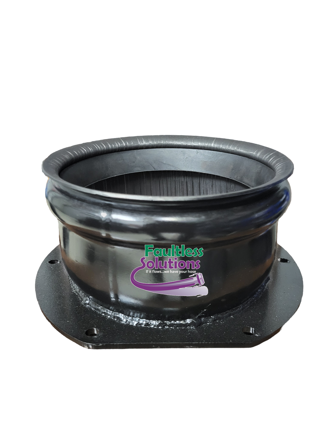 Tornado Hydrovac Turret Fitting (Inlet Flange x Female Bush Hog ...