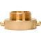 Brass CSA Hydrant Adapter - 2.5in female CSA to 2in Male NPT (MNPT)