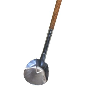 Hydrovac Catch Basin Spoon (Shovel) with 12' OF WOOD POLES 2pc 1.5” THICK ASH HANDLE
