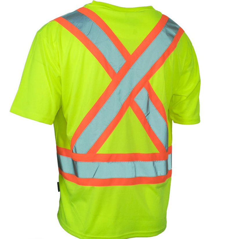 High Visibility Reflective Safety T-Shirt - Yellow