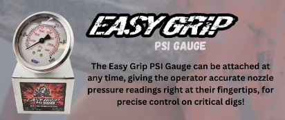 Dig Pig Pressure Gauge for use with Easy Grip