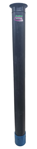 HDPE Polyethylene Plastic Dig Tube/Pipe for Hydro-Excavation (Hydrovac) - Vactor Flange x Cuff (Urethane)